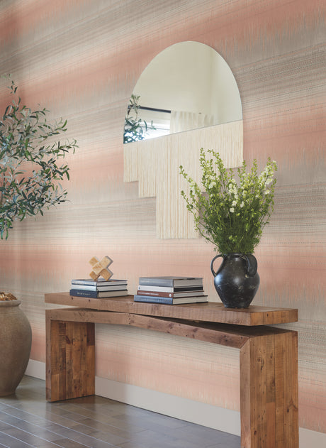 York BO6621 Desert Textile Pink Wallpaper