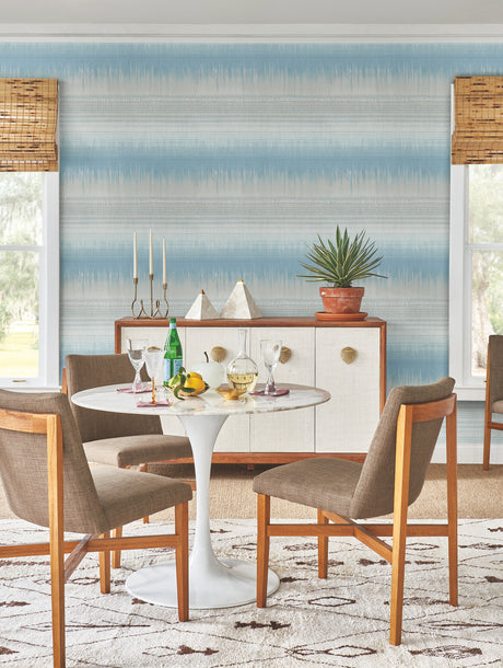 York BO6625 Desert Textile Blue Wallpaper