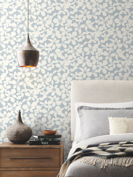 York BO6684 Free Spirit Blue Wallpaper