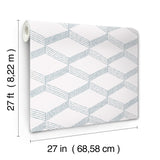 Antonina Vella BO6723 Palisades Paperweave Smokey Blue Wallpaper - Eade's Wallpaper