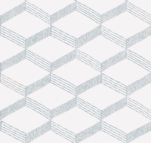 Antonina Vella BO6723 Palisades Paperweave Smokey Blue Wallpaper - Eade's Wallpaper