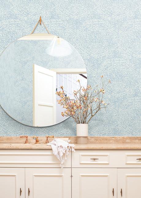 York BO6754 Floret Blue Wallpaper