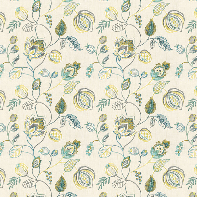 STOUT BOAR-1 BOARDWALK 1 SEAGLASS Fabric - Eades Wallpaper & Fabric