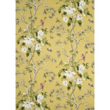 G P & J BAKER BP10463.5.0 TREE PEONY STRONG YELLOW/IVORY Fabric - Eade's Wallpaper