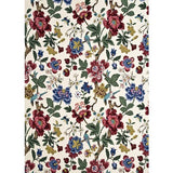 G P & J BAKER BP10464.4.0 PERSIAN POMEGRANATE RED/INDIGO/STONE Fabric - Eade's Wallpaper