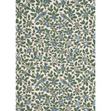 G P & J BAKER BP10465.2.0 BAMBOO BIRD AQUA/TEAL Fabric - Eade's Wallpaper