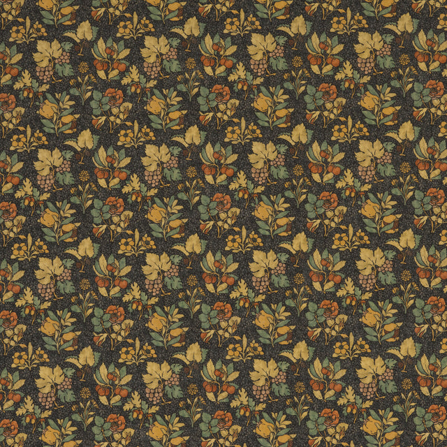 G P & J BAKER BP10619.1.0 MEADOW FRUIT INDIGO/MULTI Fabric - Eade's Wallpaper