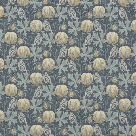 G P & J BAKER BP10621.1.0 PUMPKINS INDIGO Fabric - Eade's Wallpaper