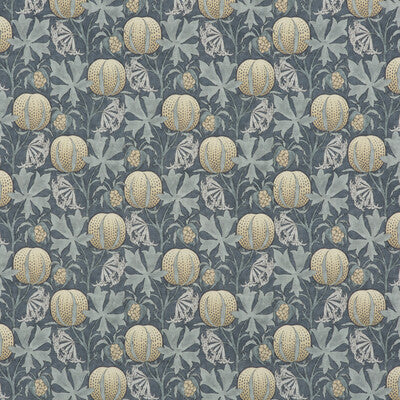 G P & J BAKER BP10621.1.0 PUMPKINS INDIGO Fabric - Eade's Wallpaper