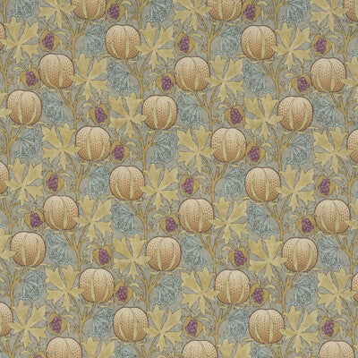 G P & J BAKER BP10621.3.0 PUMPKINS TEAL Fabric - Eade's Wallpaper