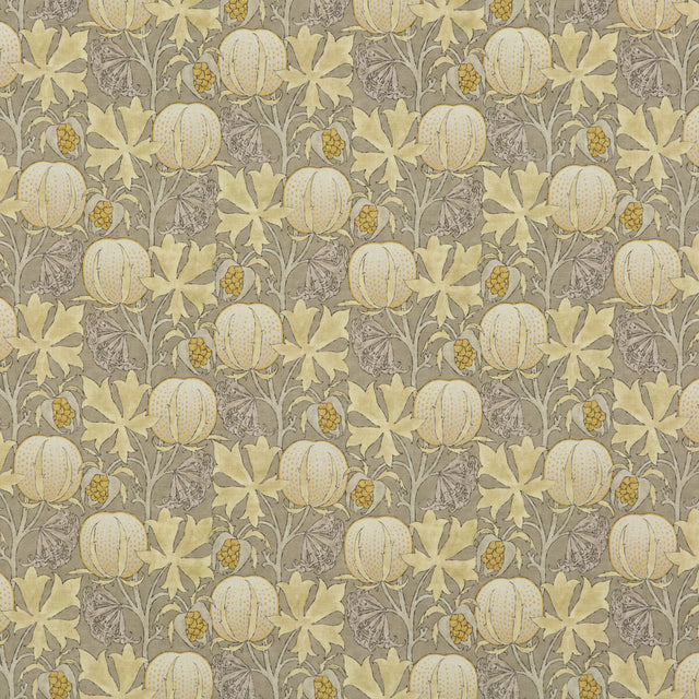 G P & J BAKER BP10621.4.0 PUMPKINS GREY/OCHRE Fabric - Eade's Wallpaper