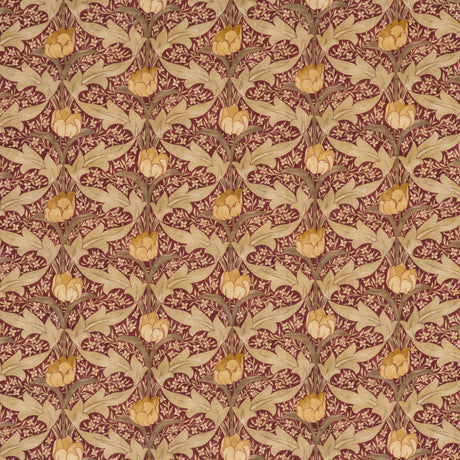 G P & J BAKER BP10622.2.0 TULIP & JASMINE RED/OCHRE Fabric - Eade's Wallpaper