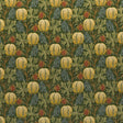 G P & J BAKER BP10625.1.0 PUMPKINS VELVET GREEN/TERRACOTTA Fabric - Eade's Wallpaper