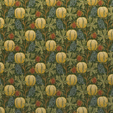 G P & J BAKER BP10625.1.0 PUMPKINS VELVET GREEN/TERRACOTTA Fabric - Eade's Wallpaper