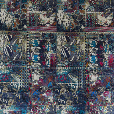 G P & J BAKER BP10629.2.0 BARCELONA INDIGO Fabric - Eade's Wallpaper