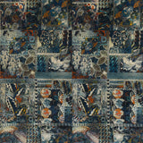 G P & J BAKER BP10629.4.0 BARCELONA TEAL Fabric - Eade's Wallpaper