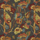 G P & J BAKER BP10631.1.0 CALIFORNIA SPICE/CHARCOAL Fabric - Eade's Wallpaper