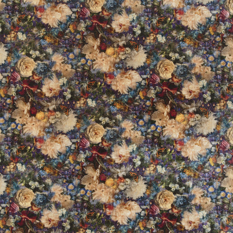 G P & J BAKER BP10642.2.0 ROYAL GARDEN VELVET SAPPHIRE Fabric - Eade's Wallpaper