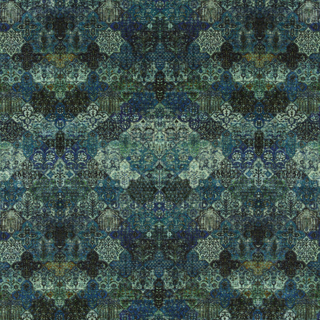 G P & J BAKER BP10709.1.0 SAMPUL PEACOCK Fabric - Eade's Wallpaper