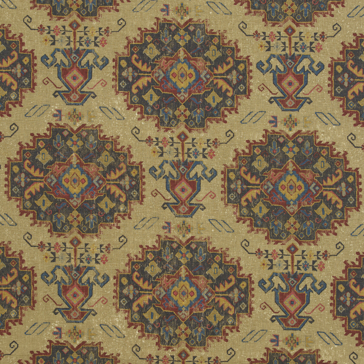 G P & J BAKER BP10718.1.0 SAMARKAND SPICE Fabric - Eade's Wallpaper