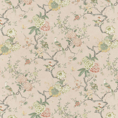 G P & J BAKER BP10771.1.0 ORIENTAL BIRD SIGNATURE BLUSH Fabric - Eade's Wallpaper