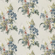 G P & J BAKER BP10774.2.0 BIRD & IRIS INDIGO Fabric - Eade's Wallpaper