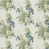 G P & J BAKER BP10774.4.0 BIRD & IRIS SOFT TEAL Fabric - Eade's Wallpaper