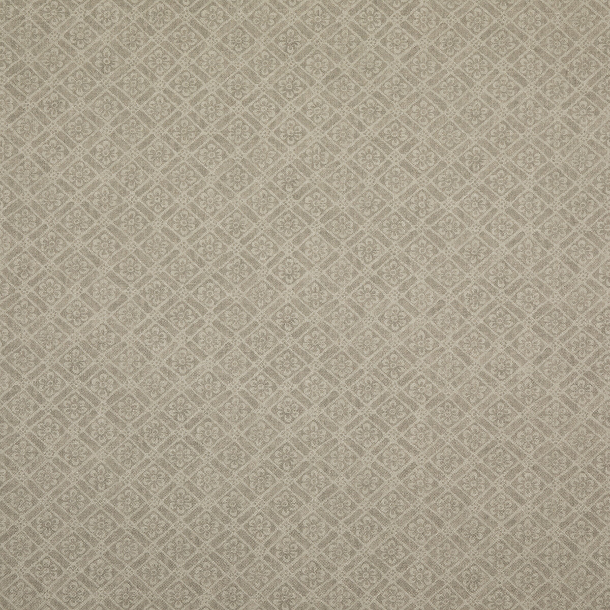 G P & J BAKER BP10775.1.0 MORETON TRELLIS STONE Fabric - Eade's Wallpaper