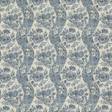 G P & J BAKER BP10776.1.0 CALDBECK INDIGO/IVORY Fabric - Eade's Wallpaper