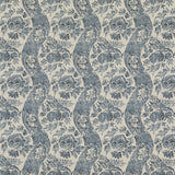 G P & J BAKER BP10776.2.0 CALDBECK INDIGO/LINEN Fabric - Eade's Wallpaper
