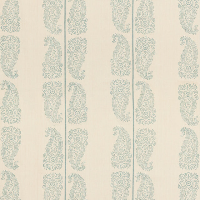 G P & J BAKER BP10796.1.0 CROMER PAISLEY AQUA Fabric - Eade's Wallpaper