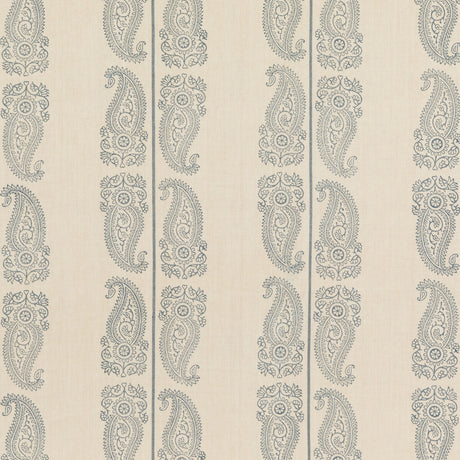 G P & J BAKER BP10796.2.0 CROMER PAISLEY INDIGO Fabric - Eade's Wallpaper
