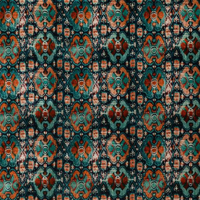 G P & J BAKER BP10816.1.0 PETROPOLIS TEAL Fabric - Eade's Wallpaper