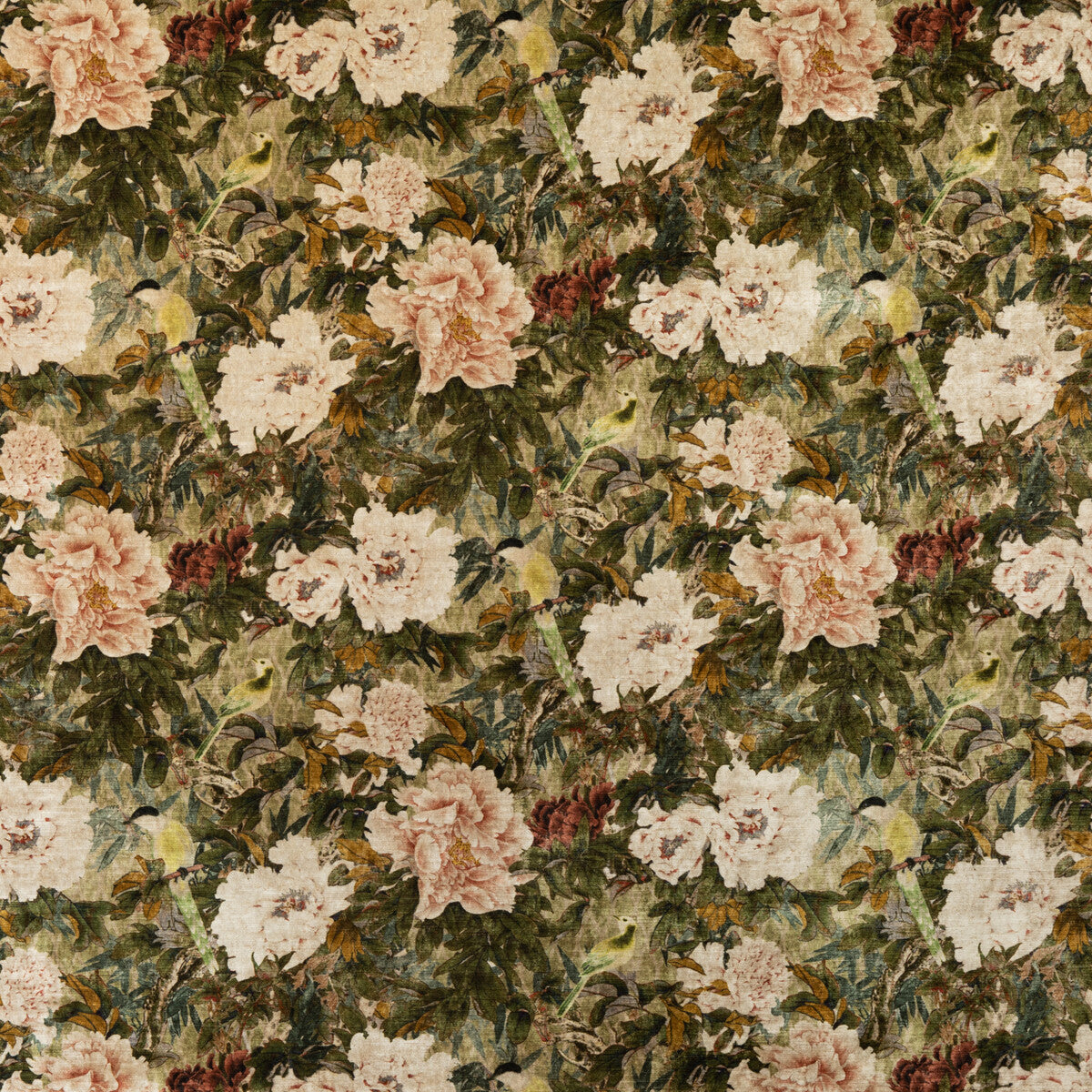 G P & J BAKER BP10817.1.0 ORIENTAL GARDEN MOLE Fabric - Eade's Wallpaper
