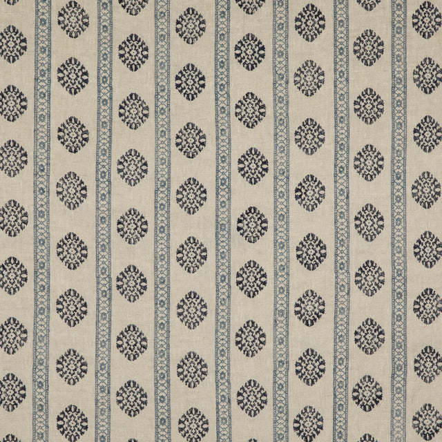 G P & J BAKER BP10821.2.0 ALMA INDIGO Fabric - Eade's Wallpaper