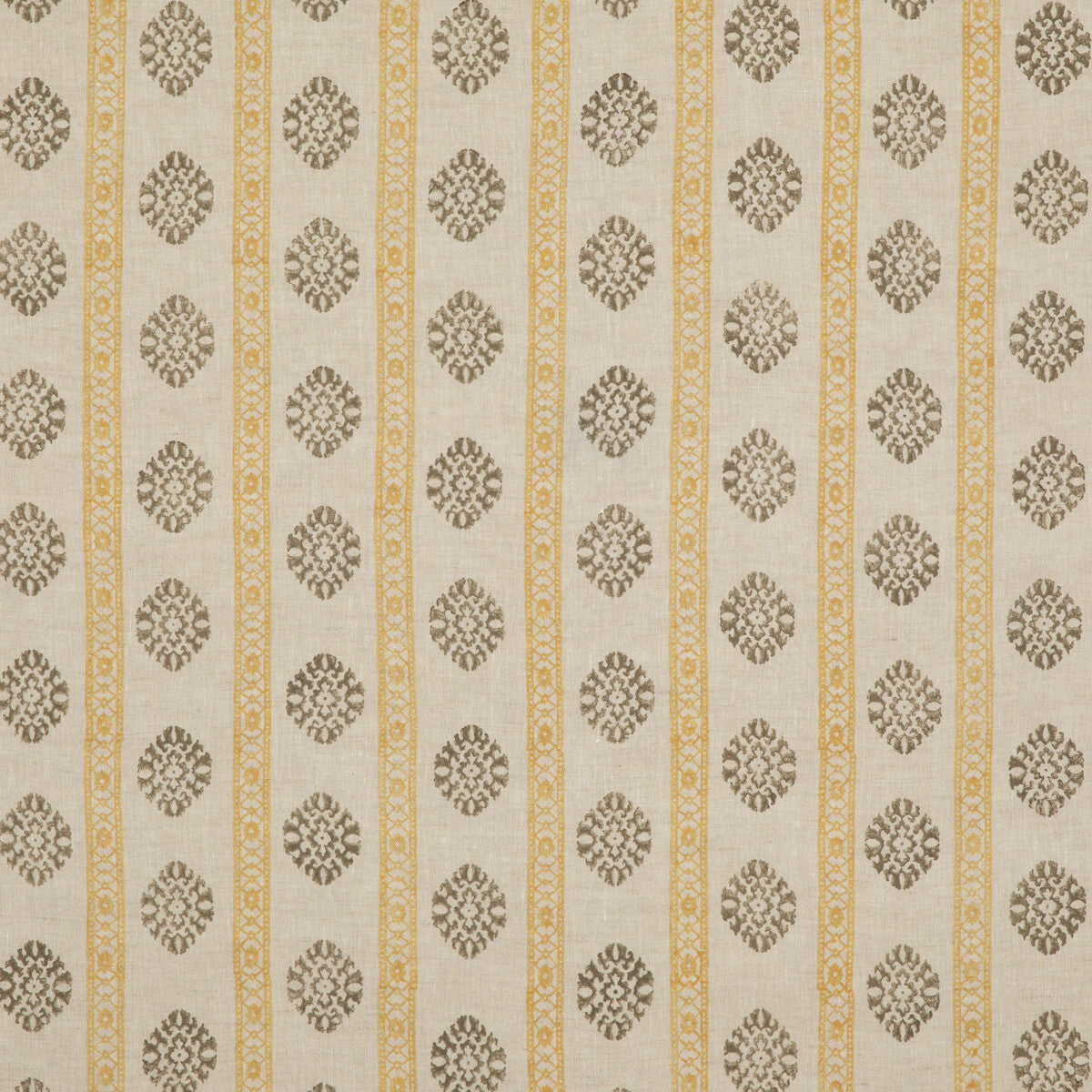 G P & J BAKER BP10821.3.0 ALMA OCHRE/MOLE Fabric - Eade's Wallpaper