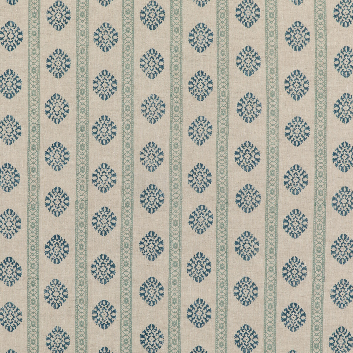 G P & J BAKER BP10821.4.0 ALMA AQUA Fabric - Eade's Wallpaper