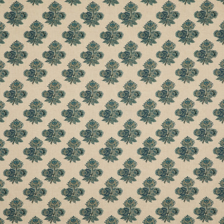 G P & J BAKER BP10823.2.0 POPPY PAISLEY INDIGO Fabric - Eade's Wallpaper