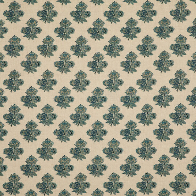 G P & J BAKER BP10823.2.0 POPPY PAISLEY INDIGO Fabric - Eade's Wallpaper