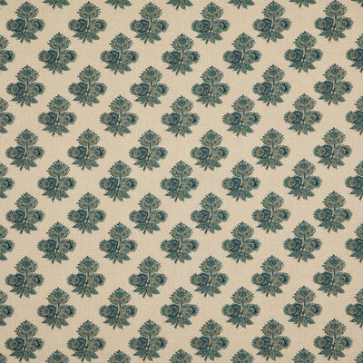 G P & J BAKER BP10823.2.0 POPPY PAISLEY INDIGO Fabric - Eade's Wallpaper