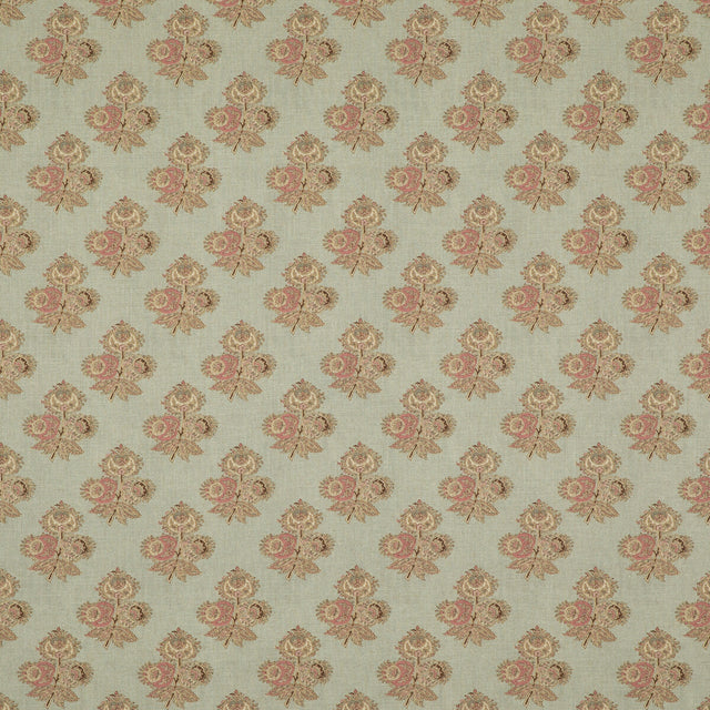 G P & J BAKER BP10823.5.0 POPPY PAISLEY AQUA Fabric - Eade's Wallpaper