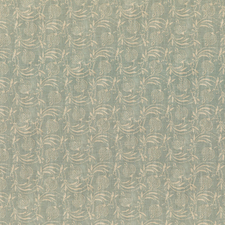 G P & J BAKER BP10825.4.0 POMEGRANATE AQUA Fabric - Eade's Wallpaper