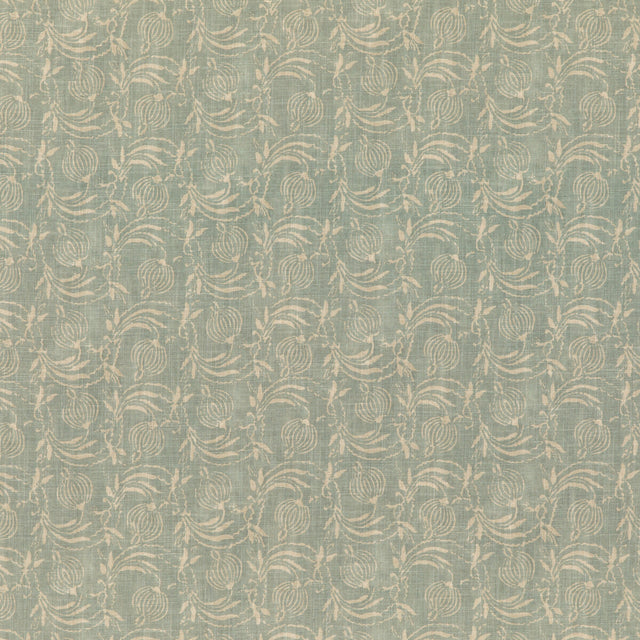 G P & J BAKER BP10825.4.0 POMEGRANATE AQUA Fabric - Eade's Wallpaper