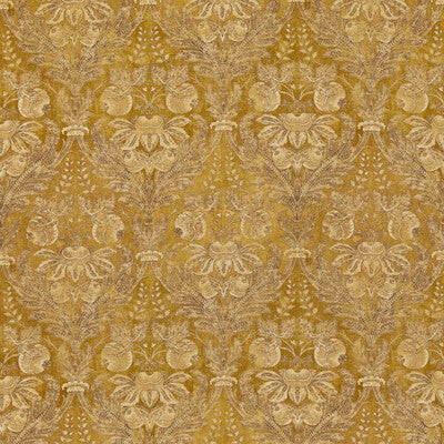 G P & J BAKER BP10828.2.0 LAPURA DAMASK OCHRE Fabric - Eade's Wallpaper