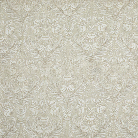 G P & J BAKER BP10828.3.0 LAPURA DAMASK DOVE Fabric - Eade's Wallpaper