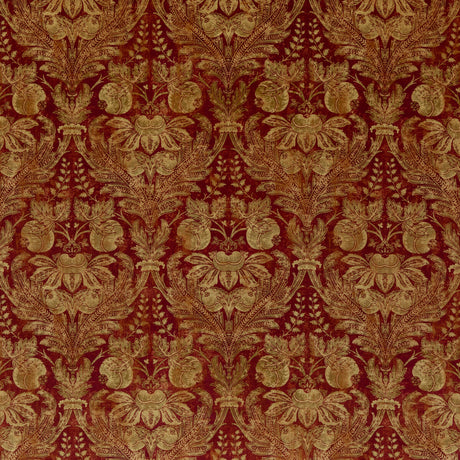 G P & J BAKER BP10829.2.0 LAPURA VELVET INDIAN RED Fabric - Eade's Wallpaper