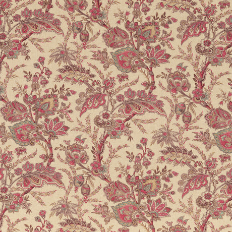 G P & J BAKER BP10830.1.0 JEWEL INDIENNE RED/BLUE Fabric - Eade's Wallpaper