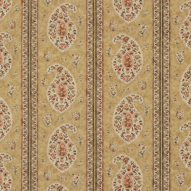 G P & J BAKER BP10831.2.0 COROMANDEL TOBACCO Fabric - Eade's Wallpaper