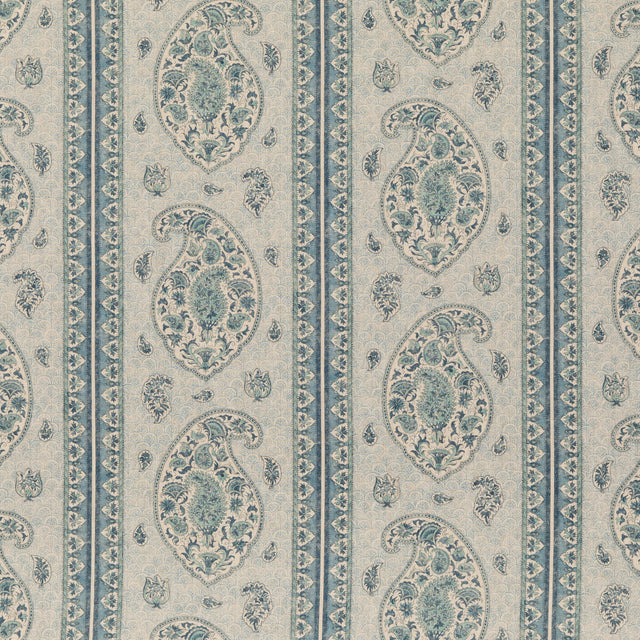 G P & J BAKER BP10831.3.0 COROMANDEL BLUE Fabric - Eade's Wallpaper
