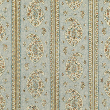 G P & J BAKER BP10831.4.0 COROMANDEL BLUE/SAND Fabric - Eade's Wallpaper
